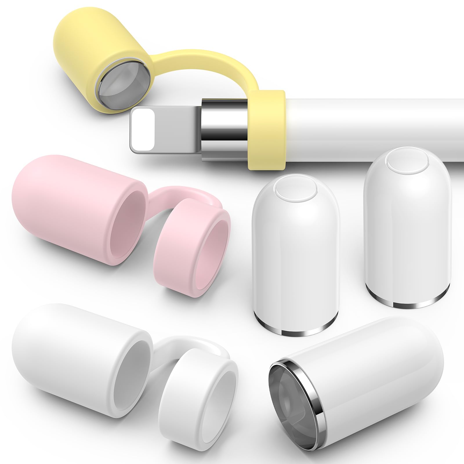 iPadアクセサリー ApplepencilPro 3-Pack for Apple Pencil Cap 1st Generation Magnetic Top Cover +